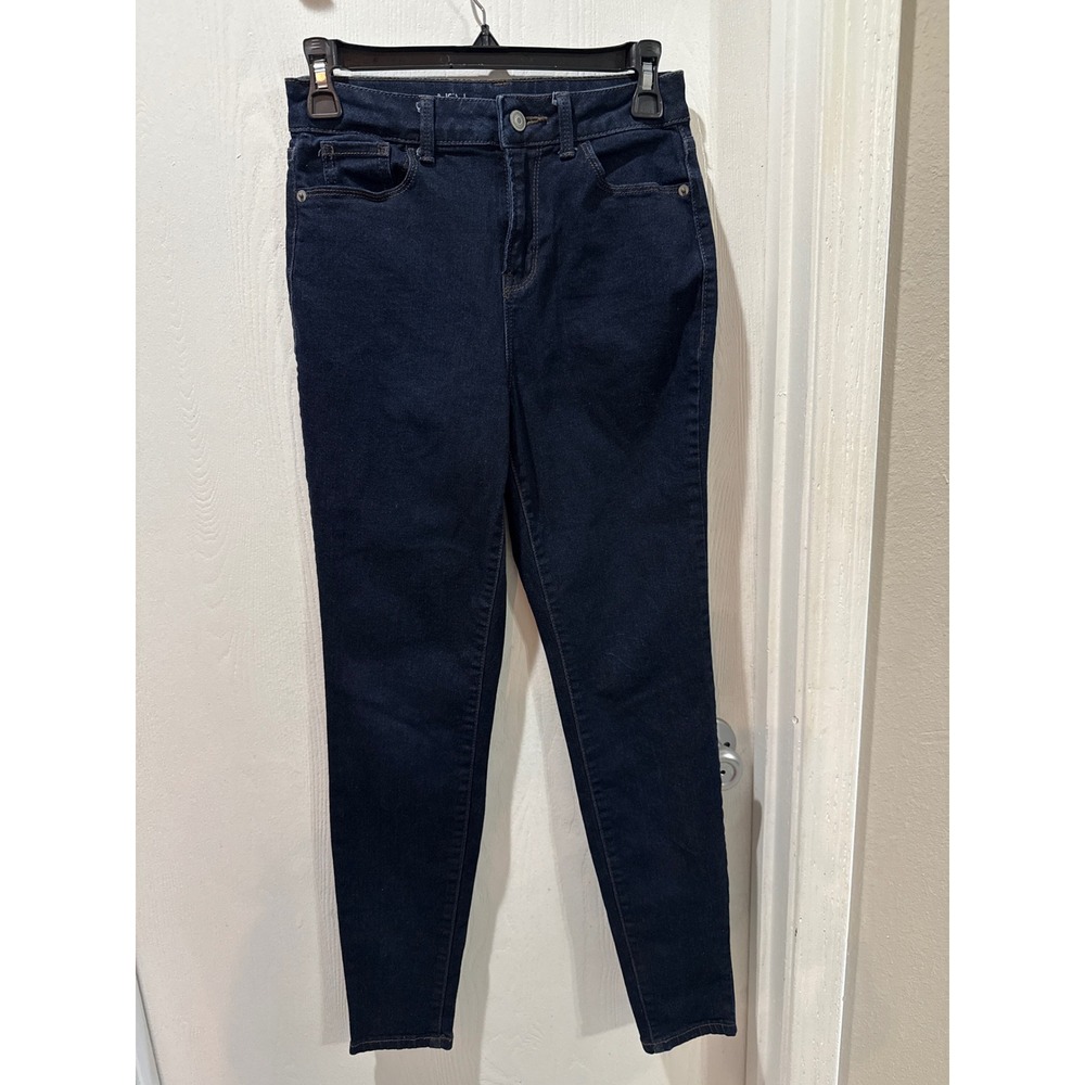 No Boundaries Womens High Rise Skinny Jeans Dark Wash Indigo Size 5